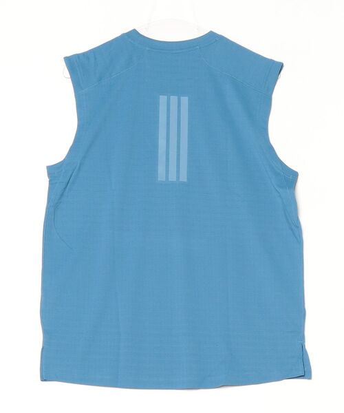 adidas(アディダス)の「テック エッセンシャルズ クール タッチ レギュラーフィット ステルス スリーバー ノースリーブ Tシャツ / アディダス adidas(タンクトップ・メンズ・ブルー・XX-LARGE/LARGE/MEDIUM/SMALL/X-LARGE/X-SMALL)」の6枚目の写真