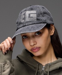 X-girl | SQUARE STUDDED LOGO 6PANEL CAP(キャップ)