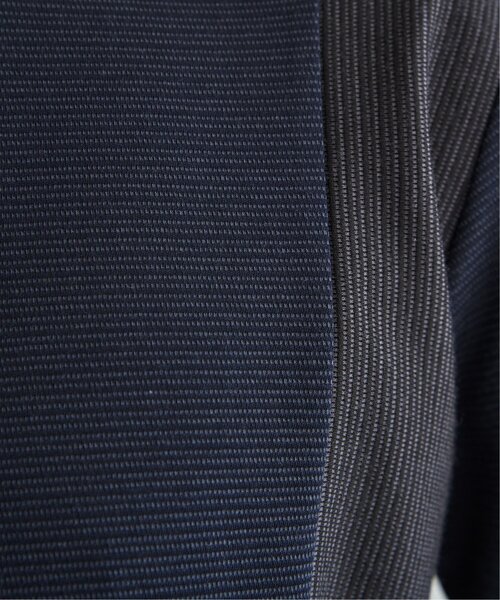 ikka(イッカ)の「ダブルフェイスリップル切替ロンT(Tシャツ/カットソー・メンズ・ベージュ/ブラック/ホワイト/カーキ/ネイビー・M/L/XL)」の6枚目の写真