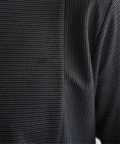 ikka(イッカ)の「ダブルフェイスリップル切替ロンT(Tシャツ/カットソー・メンズ・ベージュ/ブラック/ホワイト/カーキ/ネイビー・M/L/XL)」の8枚目の写真