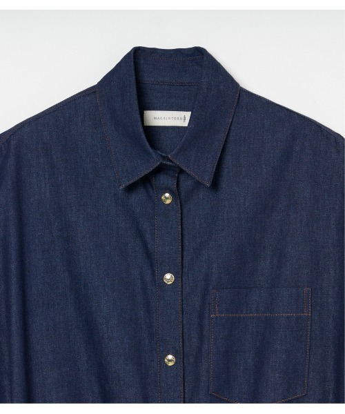 Mackintosh（マッキントッシュ）の「BLAIRS DNM（シャツ/ブラウス・レディース・インディゴブルー・6）」の7枚目の写真