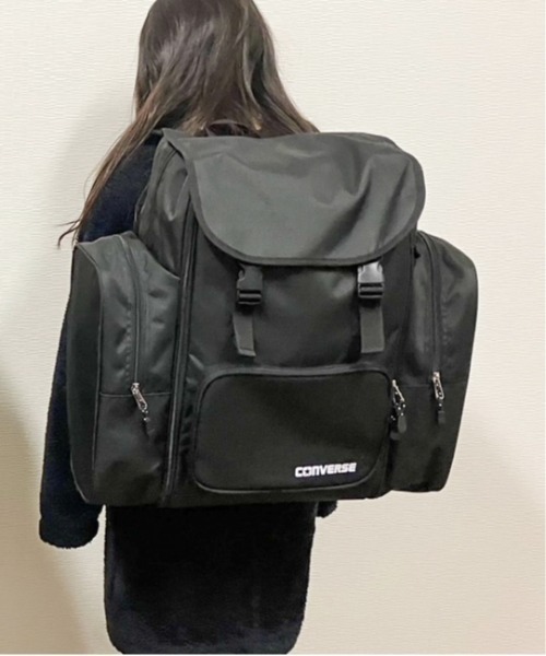 CONVERSE(コンバース)の「【es】【CONVERSE】40L SCHOOL BIG BACKPACK(バックパック/リュック・レディース・ブラック/ブラック系その他・FREE)」の2枚目の写真