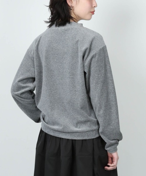 STUDIO PICONE（スタジオピッコーネ）の「スパンコール刺繍ベロアプルオーバー（その他トップス・レディース・グレー/ネイビー/ホワイト・M/L/LL）」の6枚目の写真