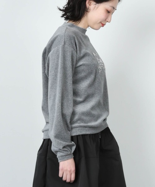 STUDIO PICONE（スタジオピッコーネ）の「スパンコール刺繍ベロアプルオーバー（その他トップス・レディース・グレー/ネイビー/ホワイト・M/L/LL）」の7枚目の写真