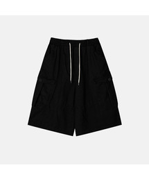 Washed Seam Cargo Bermuda Pants
