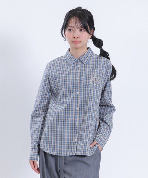 MARY QUANT(マリークワント)の「デイジーパッチポケット ブラウス(シャツ/ブラウス・レディース・ベージュ/ブルー/ホワイト/ブラック・M)」の4枚目の写真