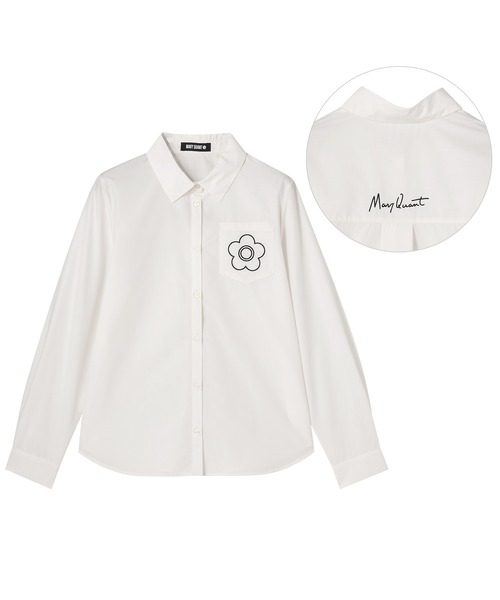 MARY QUANT(マリークワント)の「デイジーパッチポケット ブラウス(シャツ/ブラウス・レディース・ベージュ/ブルー/ホワイト/ブラック・M)」の5枚目の写真