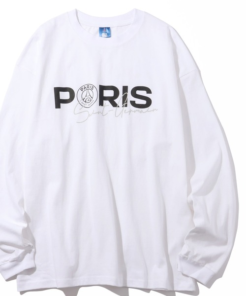 PARIS SAINT-GERMAIN(パリサンジェルマン)の「【Paris Saint-Germain/パリサンジェルマン】アソートロゴ アートワークデザイン ロングスリーブTシャツ(Tシャツ/カットソー・メンズ・ブラック系1/ホワイト系3/ホワイト系1/ブラック系3/ブラック系2/ホワイト系2/ブラウン系3/ブラウン系1/ブラウン系2・M/L/XL)」の2枚目の写真