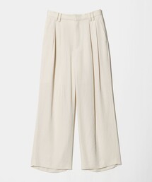 BEAUTY&YOUTH UNITED ARROWS（ビューティーアンドユースユナイテッドアローズ）の「アセテート 2タック ワイドストレートパンツ ウォッシャブル/オフホワイト（その他パンツ・レディース）」