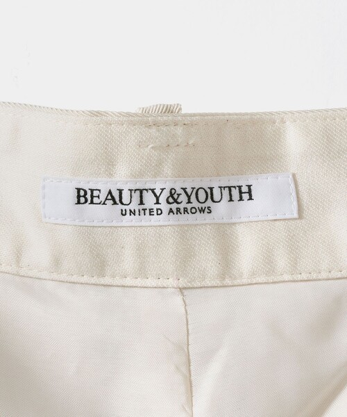 BEAUTY&YOUTH UNITED ARROWS（ビューティーアンドユースユナイテッドアローズ）の「アセテート 2タック ワイドストレートパンツ ウォッシャブル/オフホワイト（その他パンツ・レディース・オフホワイト・XS/S/M）」の9枚目の写真
