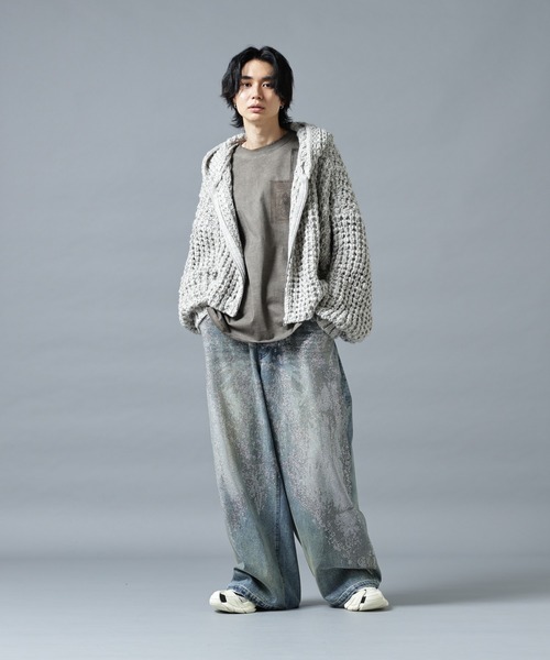 DANKE SCHON（ダンケシェーン）の「DankeSchon/ダンケシェーン/WAFFLE KNIT ZIP HOODIE（ニット/セーター・メンズ・ブラック/グレー/その他・M/L）」の12枚目の写真