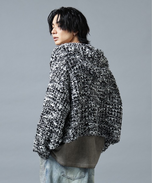 DANKE SCHON（ダンケシェーン）の「DankeSchon/ダンケシェーン/WAFFLE KNIT ZIP HOODIE（ニット/セーター・メンズ・ブラック/グレー/その他・M/L）」の20枚目の写真