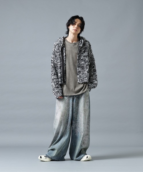 DANKE SCHON（ダンケシェーン）の「DankeSchon/ダンケシェーン/WAFFLE KNIT ZIP HOODIE（ニット/セーター・メンズ・ブラック/グレー/その他・M/L）」の21枚目の写真