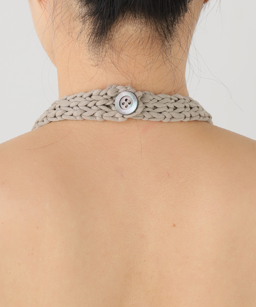 journal standard L'essage(ジャーナルスタンダードレサージュ)の「ROHE/ローエ Chunky knit halter top(ニット/セーター・レディース・ライトグレー・36)」の2枚目の写真