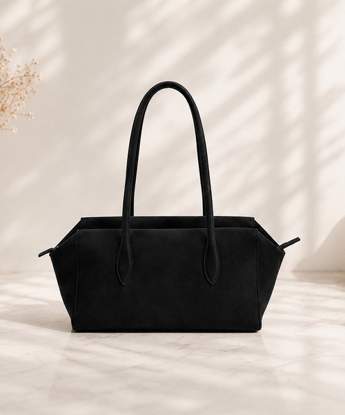 GRESHEL(グレッシェル)の「フェイクスエード ワンショルダーバッグ / バゲットバッグ(ショルダーバッグ・レディース・ブラウン/ブラック/ベージュ/ダークブラウン・FREE)」の6枚目の写真