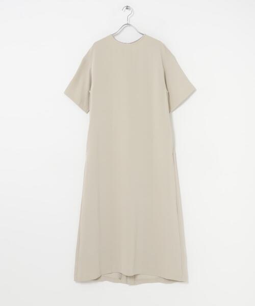 URBAN RESEARCH ROSSO WOMEN(アーバンリサーチ ロッソ)の「ツイルサテンバックファスナーワンピース(ワンピース・レディース・ネイビー/ミント・FREE)」の15枚目の写真