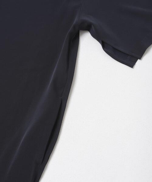 URBAN RESEARCH ROSSO WOMEN(アーバンリサーチ ロッソ)の「ツイルサテンバックファスナーワンピース(ワンピース・レディース・ネイビー/ミント・FREE)」の5枚目の写真