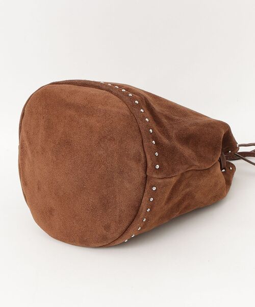 ROSE BUD(ローズバッド)の「MILLELA FIRENZE/STUDS DRAWSTRING BAG(ショルダーバッグ・レディース・ブラウン/ブラック・ONE SIZE)」の14枚目の写真