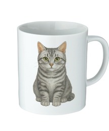 Moftique（モフティック）の「Moftique（モフティック） マグカップ アニマル ペット アメリカンショートヘア キャット 猫 昇華転写プリント 310ml 陶器 ギフト（グラス/マグカップ/タンブラー）」