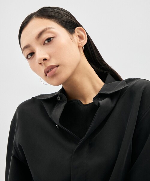 Jouete（ジュエッテ）の「フープピアス カットライン size/L（ピアス（両耳用）・レディース・イエローゴールド・FREE）」の4枚目の写真
