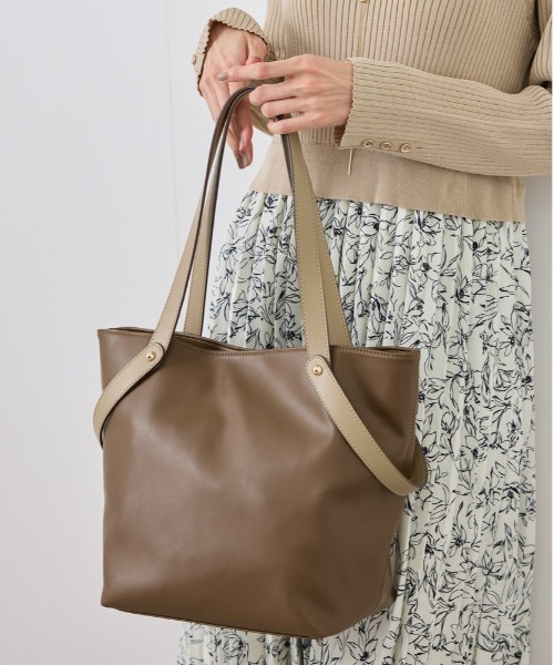ROPE' PICNIC(ロペピクニック)の「【WEB限定】フォルムスイッチ3WAYハンドルトートバッグ/軽量(トートバッグ・レディース・ブラック/ブラウン/グレー系その他・FREE)」の3枚目の写真