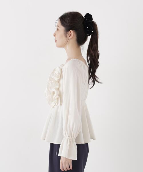 PROPORTION BODY DRESSING(プロポーションボディドレッシング)の「<a>ボリュームフリルブラウス / 1216210002(シャツ/ブラウス・レディース・ブラウン/ピンク/ホワイト系その他・FREE)」の6枚目の写真