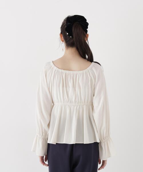 PROPORTION BODY DRESSING(プロポーションボディドレッシング)の「<a>ボリュームフリルブラウス / 1216210002(シャツ/ブラウス・レディース・ブラウン/ピンク/ホワイト系その他・FREE)」の7枚目の写真