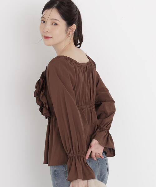 PROPORTION BODY DRESSING(プロポーションボディドレッシング)の「<a>ボリュームフリルブラウス / 1216210002(シャツ/ブラウス・レディース・ブラウン/ピンク/ホワイト系その他・FREE)」の15枚目の写真