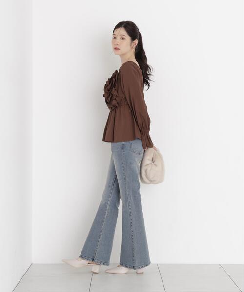 PROPORTION BODY DRESSING(プロポーションボディドレッシング)の「<a>ボリュームフリルブラウス / 1216210002(シャツ/ブラウス・レディース・ブラウン/ピンク/ホワイト系その他・FREE)」の17枚目の写真