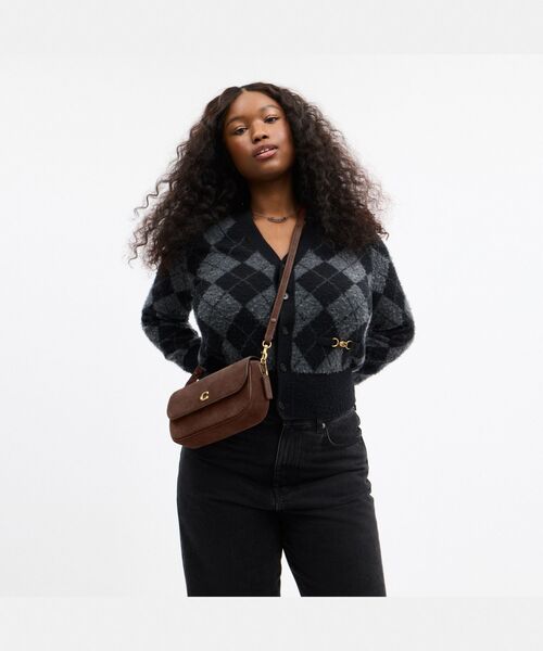 COACH(コーチ)の「ブルック フラップ チェーン バッグ(ショルダーバッグ・レディース・ブラウン系その他・ONE)」の5枚目の写真