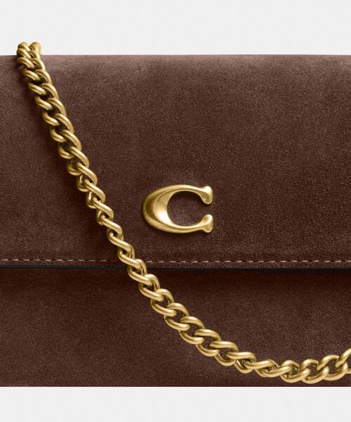 COACH(コーチ)の「ブルック フラップ チェーン バッグ(ショルダーバッグ・レディース・ブラウン系その他・ONE)」の7枚目の写真