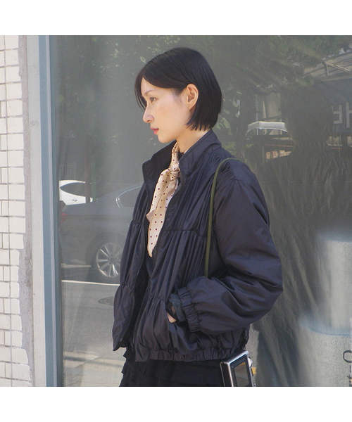 JULIAPEPE(ジュリアペペ)の「エイミー 軽量ダウンジャケット (ダークグレー)(ダウンジャケット/コート・レディース・その他・FREE)」の1枚目の写真