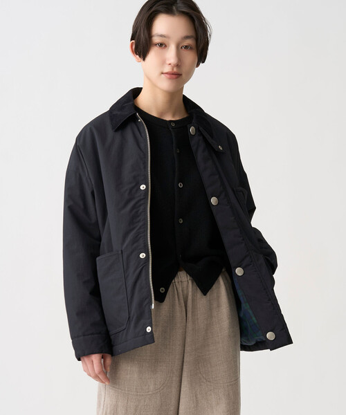 DANTON(ダントン)の「DANTON | 中綿ナイロン カバーオールジャケット WOMEN(カバーオール・レディース・ブラック・36)」の19枚目の写真