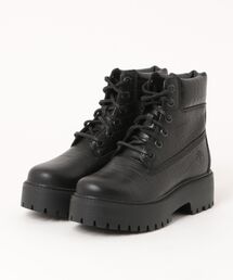 Timberland ティンバーランド STONE STREET 6 INCH LACE WATERPROOF BOOT【防水】レディースブーツ 厚底(ストーンストリート6インチレースWP) A5THXW02 ブラック