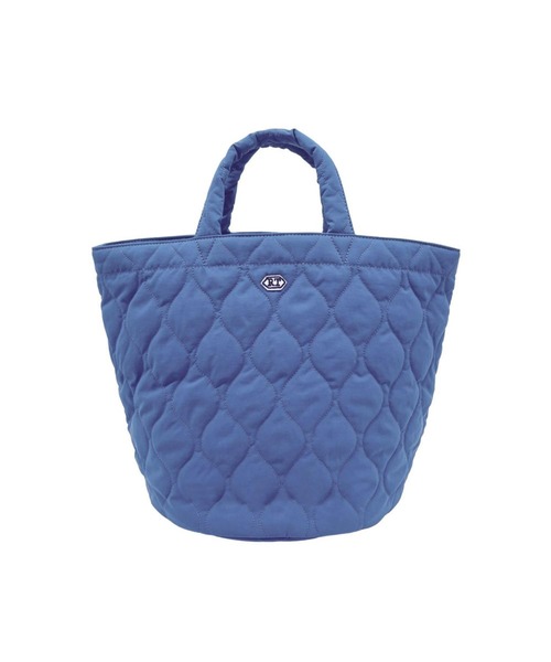 ROOTOTE(ルートート)の「ルートート / トートバッグ 丸底 キルティング ナイロン 軽量 自立 SN.デリ.ミリタリーキルト-B(トートバッグ・レディース・ネイビー/グレー/サックスブルー/イエロー/グリーン・FREE)」の5枚目の写真
