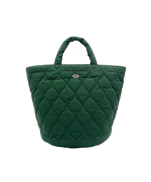 ROOTOTE(ルートート)の「ルートート / トートバッグ 丸底 キルティング ナイロン 軽量 自立 SN.デリ.ミリタリーキルト-B(トートバッグ・レディース・ネイビー/グレー/サックスブルー/イエロー/グリーン・FREE)」の7枚目の写真