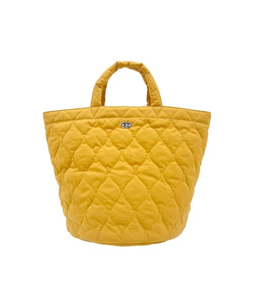 ROOTOTE(ルートート)の「ルートート / トートバッグ 丸底 キルティング ナイロン 軽量 自立 SN.デリ.ミリタリーキルト-B(トートバッグ・レディース・ネイビー/グレー/サックスブルー/イエロー/グリーン・FREE)」の6枚目の写真