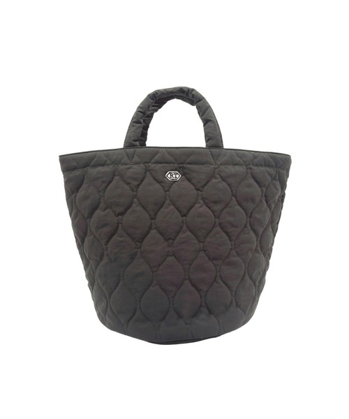 ROOTOTE(ルートート)の「ルートート / トートバッグ 丸底 キルティング ナイロン 軽量 自立 SN.デリ.ミリタリーキルト-B(トートバッグ・レディース・ネイビー/グレー/サックスブルー/イエロー/グリーン・FREE)」の8枚目の写真