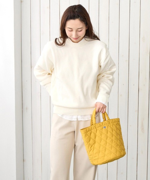 ROOTOTE(ルートート)の「ルートート / トートバッグ 丸底 キルティング ナイロン 軽量 自立 SN.デリ.ミリタリーキルト-B(トートバッグ・レディース・ネイビー/グレー/サックスブルー/イエロー/グリーン・FREE)」の20枚目の写真