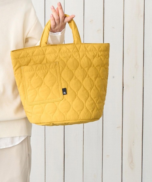 ROOTOTE(ルートート)の「ルートート / トートバッグ 丸底 キルティング ナイロン 軽量 自立 SN.デリ.ミリタリーキルト-B(トートバッグ・レディース・ネイビー/グレー/サックスブルー/イエロー/グリーン・FREE)」の22枚目の写真