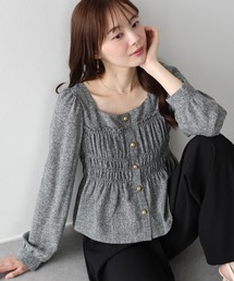 INSCRIRE/アンスクリア】2 Way Shirt/2WAYシャツ/ブラウス（シャツ