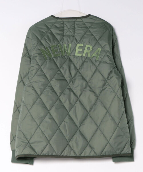 NEW ERA(ニューエラ)の「【NEW ERA】インサレーテッド キルティング ジャケット アーカイブロゴ / 2カラー(ミリタリージャケット・メンズ・ダークグレー/オリーブ・M/L)」の8枚目の写真