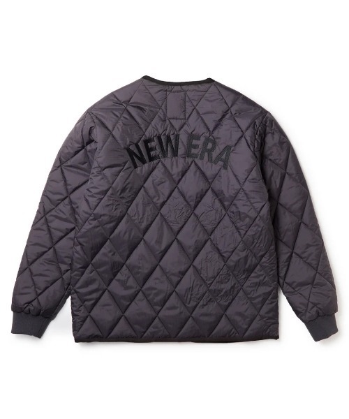 NEW ERA(ニューエラ)の「【NEW ERA】インサレーテッド キルティング ジャケット アーカイブロゴ / 2カラー(ミリタリージャケット・メンズ・ダークグレー/オリーブ・M/L)」の14枚目の写真