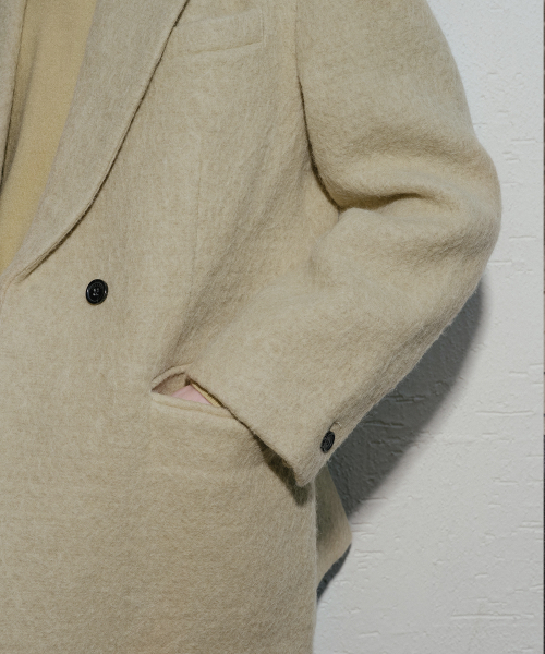 TILL I DIE（ティルアイダイ）の「Wool alpaca hairy jacket [TIWT04JK01]_Moss green（テーラードジャケット・レディース・オリーブ・SMALL/MEDIUM）」の2枚目の写真