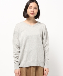 LBC | 12G コットンアクリル Vプルオーバー(ニット/セーター)