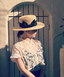 CAROLINA GLASER | ▼【予約】【MEG着用】CAROLINA GLASER / 麦キャノチェ カンカン帽(ハット)