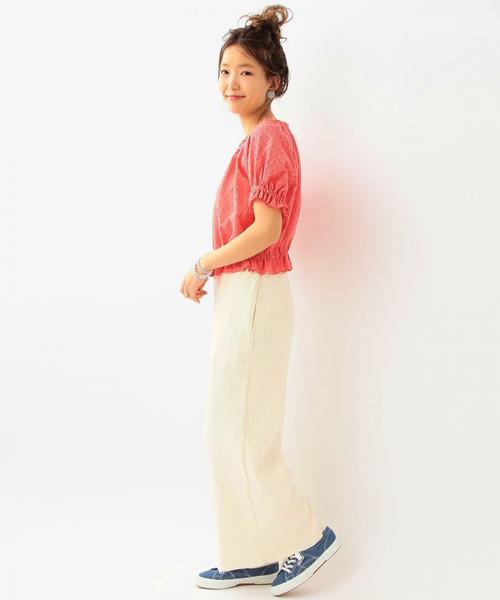 Another Edition（アナザーエディション）の「アイレットパフスリーブブラウス/ AEBFC  アイレット PUFF BL◆（シャツ/ブラウス・レディース・オフホワイト/レッド・フリー）」の15枚目の写真