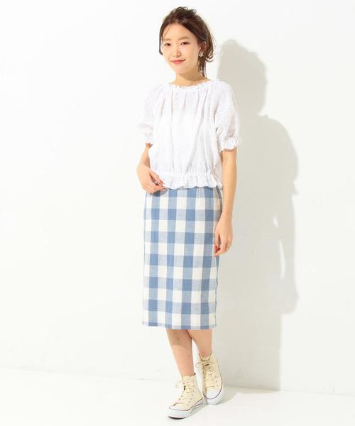 Another Edition（アナザーエディション）の「アイレットパフスリーブブラウス/ AEBFC  アイレット PUFF BL◆（シャツ/ブラウス・レディース・オフホワイト/レッド・フリー）」の19枚目の写真