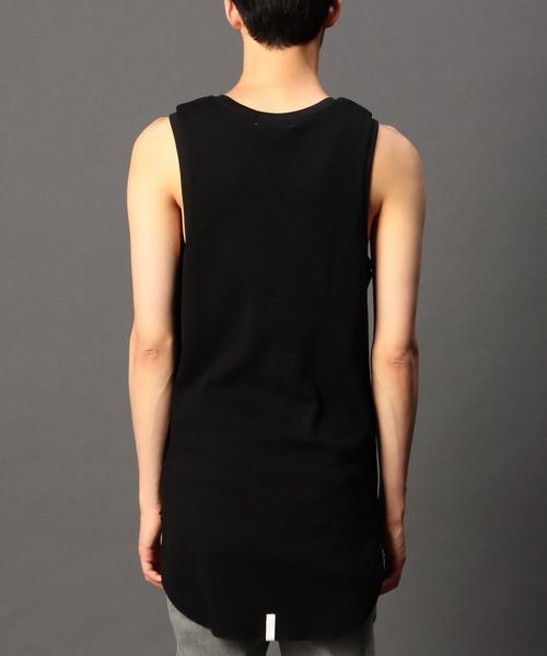MONKEY TIME（モンキータイム）の「＜monkey time＞ 30サーマル ロングタンクトップ◆（タンクトップ・メンズ・ホワイト/ブラック/ベージュ・MEDIUM/LARGE/SMALL）」の4枚目の写真