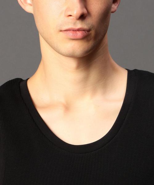 MONKEY TIME（モンキータイム）の「＜monkey time＞ 30サーマル ロングタンクトップ◆（タンクトップ・メンズ・ホワイト/ブラック/ベージュ・MEDIUM/LARGE/SMALL）」の7枚目の写真